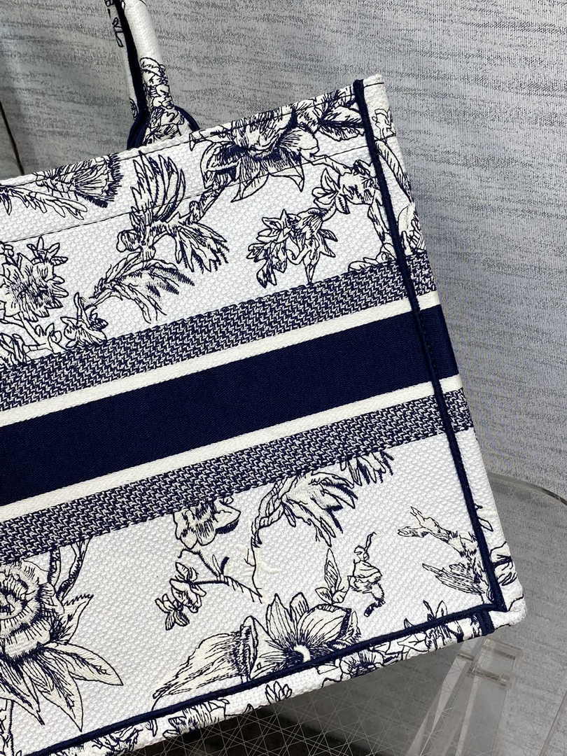 Dior Medium Book Tote M1296 Embroidery M20F3