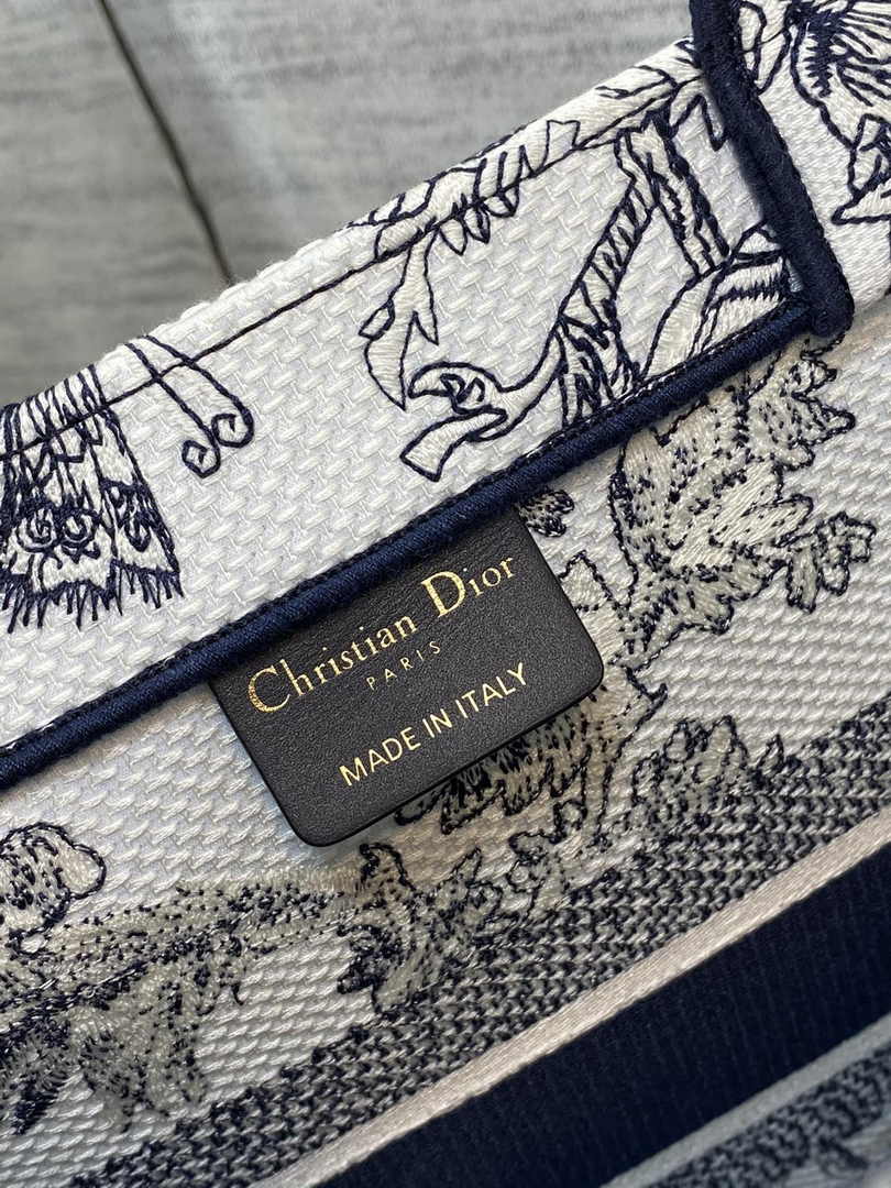 Dior Medium Book Tote M1296 Embroidery M20F3