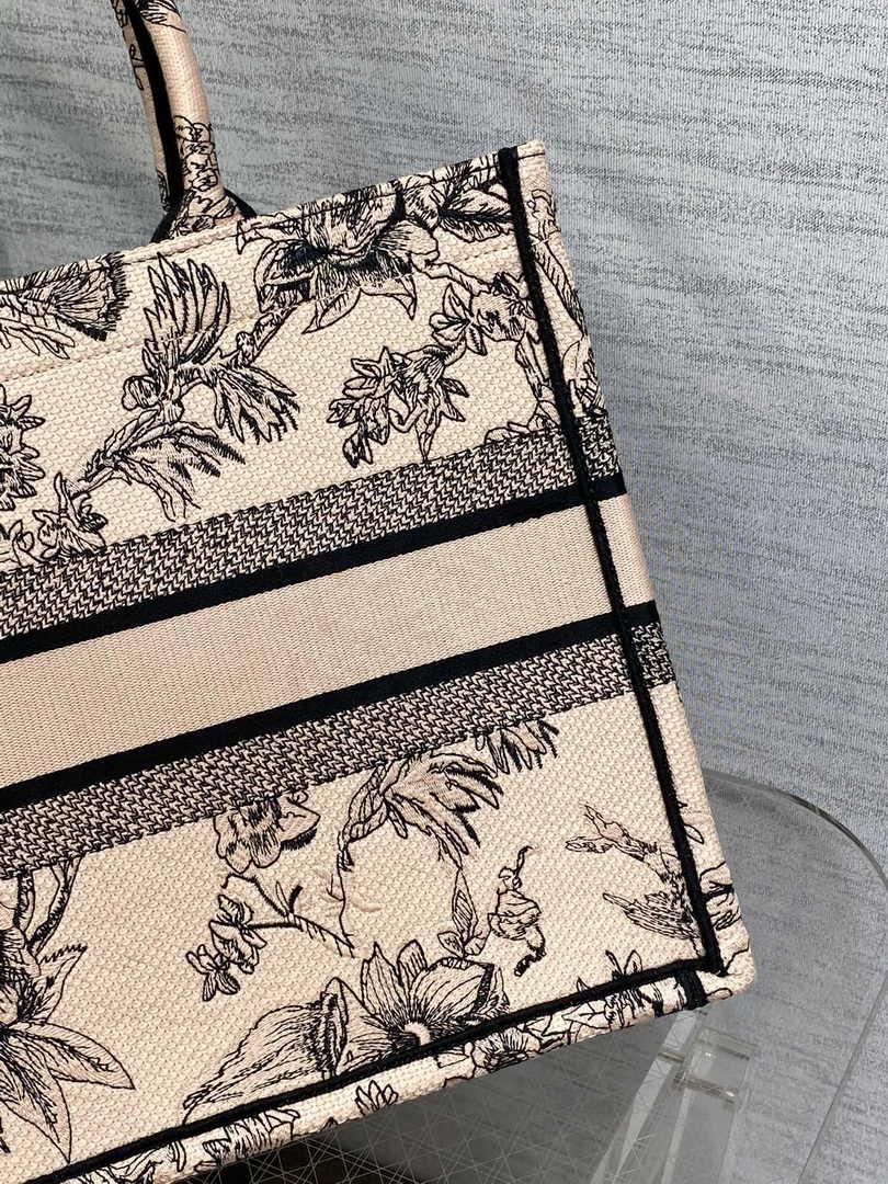 Dior Medium Book Tote M1296 Embroidery M20F5