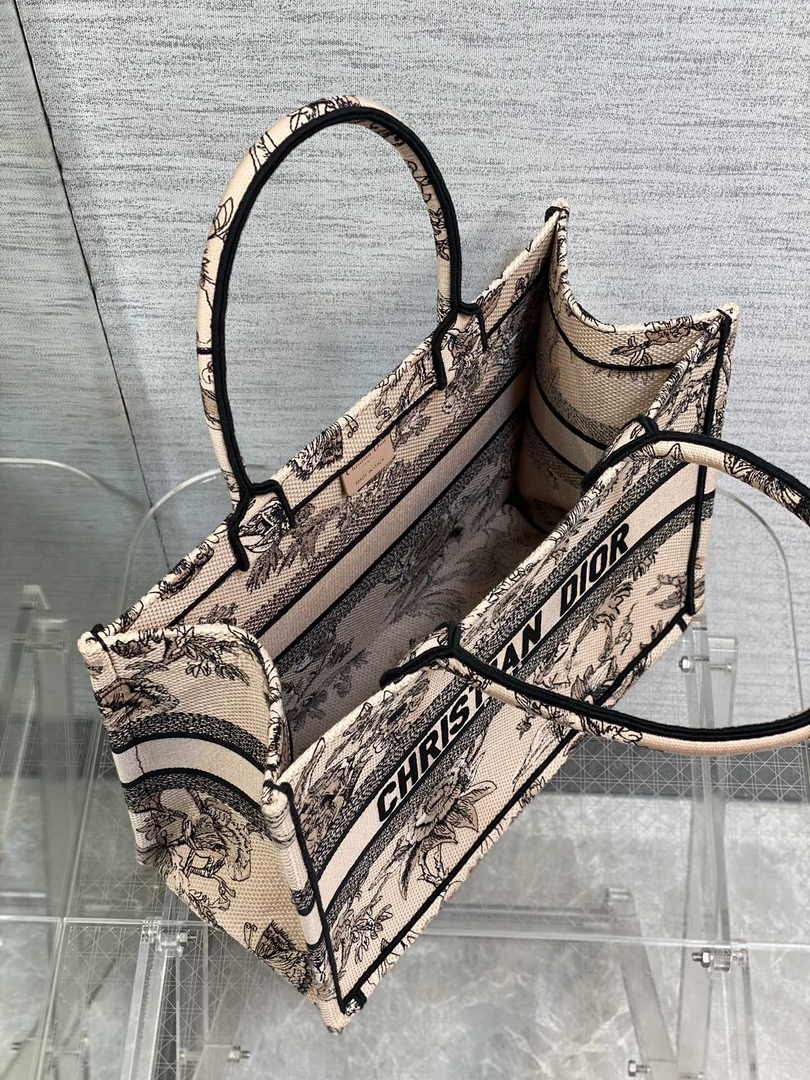 Dior Medium Book Tote M1296 Embroidery M20F5