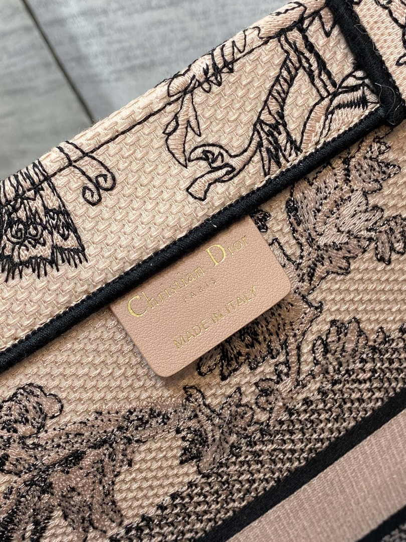Dior Medium Book Tote M1296 Embroidery M20F5