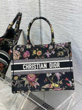Dior Medium Book Tote M1296 Embroidery M20F6