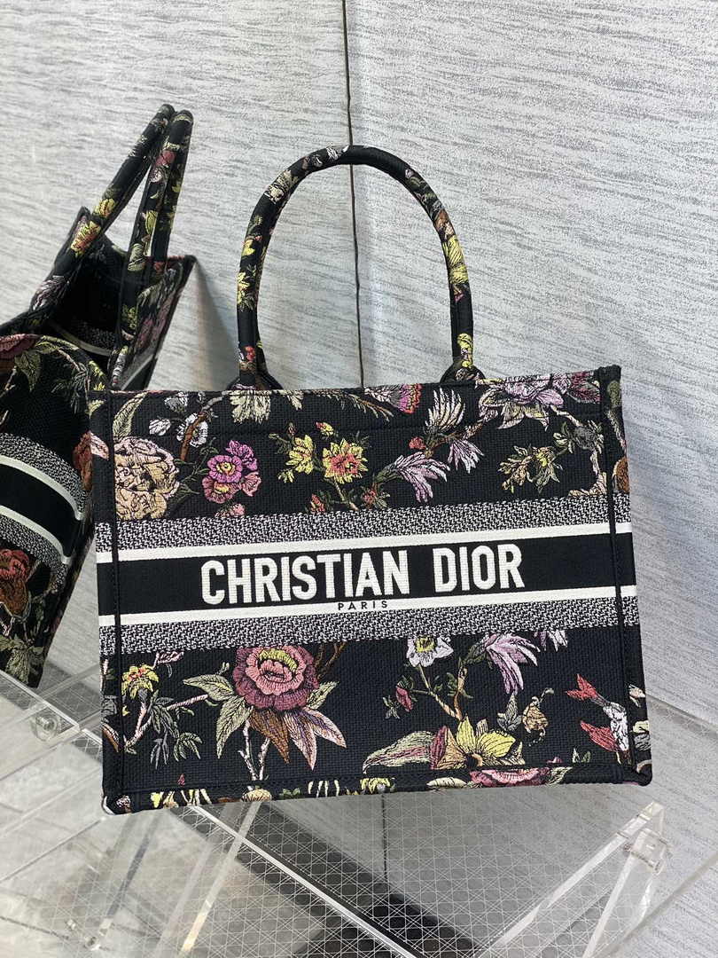 Dior Medium Book Tote M1296 Embroidery M20F6