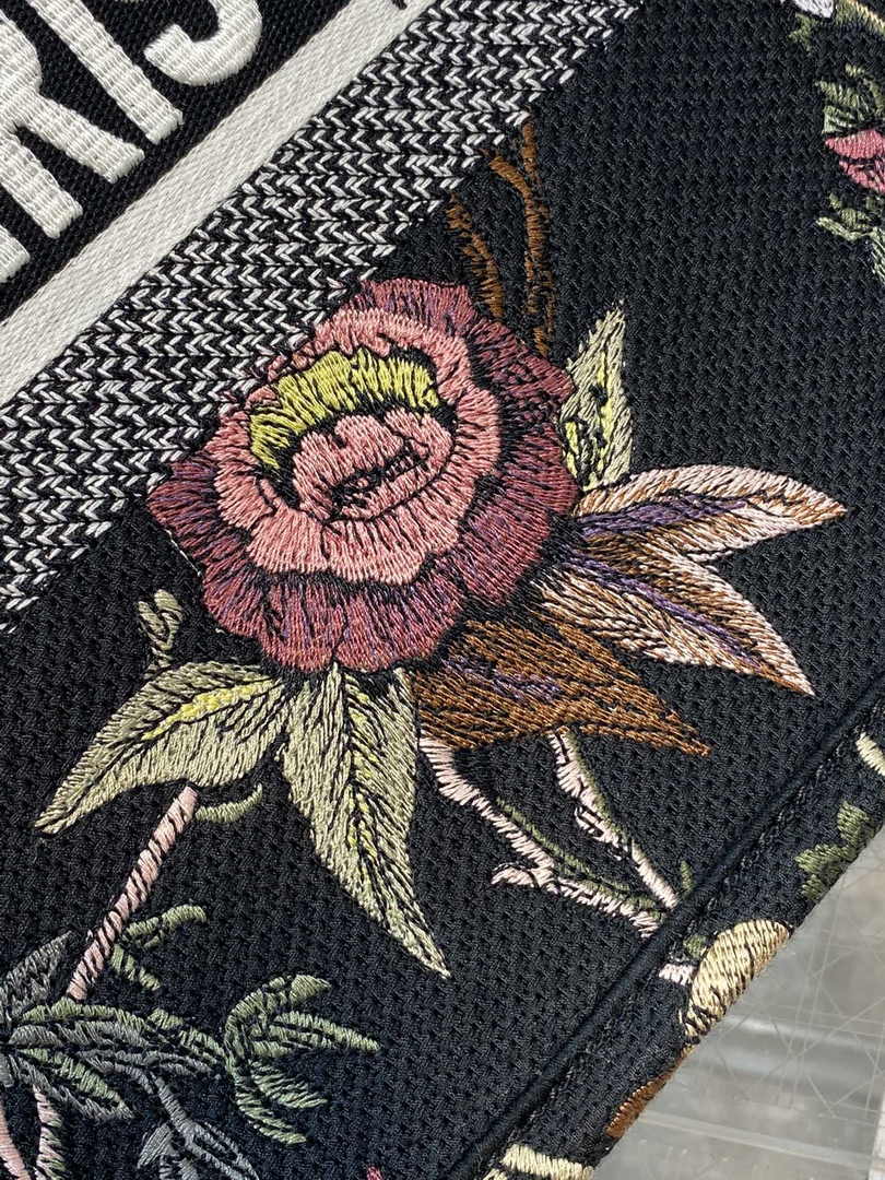Dior Medium Book Tote M1296 Embroidery M20F6