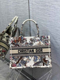 Dior Medium Book Tote M1296 Embroidery M20F8