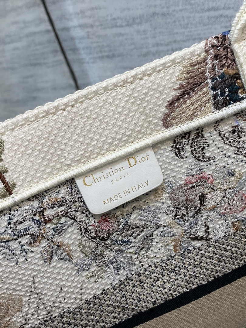 Dior Medium Book Tote M1296 Embroidery M20F8