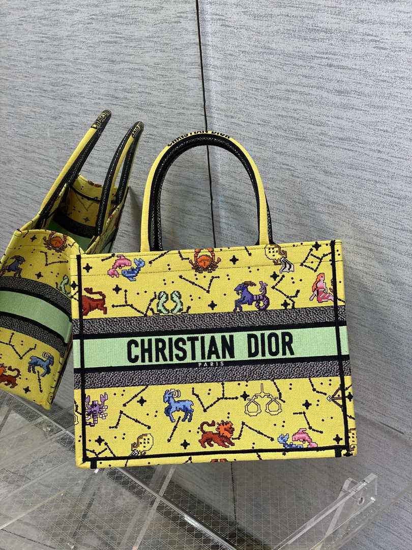 Dior Medium Book Tote M1296 Embroidery M20F9