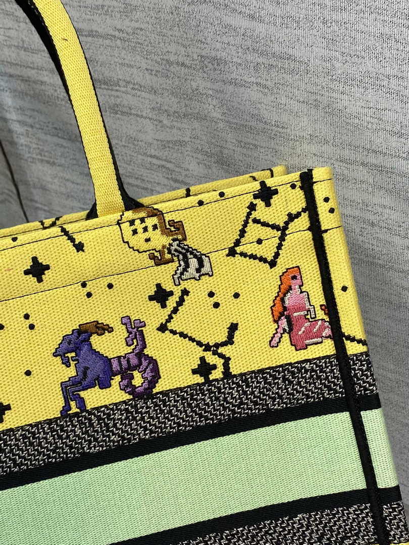 Dior Medium Book Tote M1296 Embroidery M20F9
