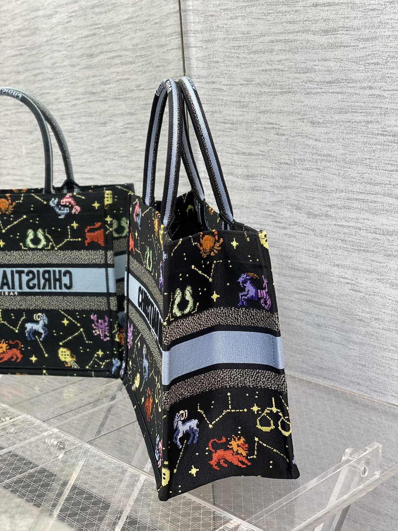 Dior Medium Book Tote M1296 Embroidery M20G0