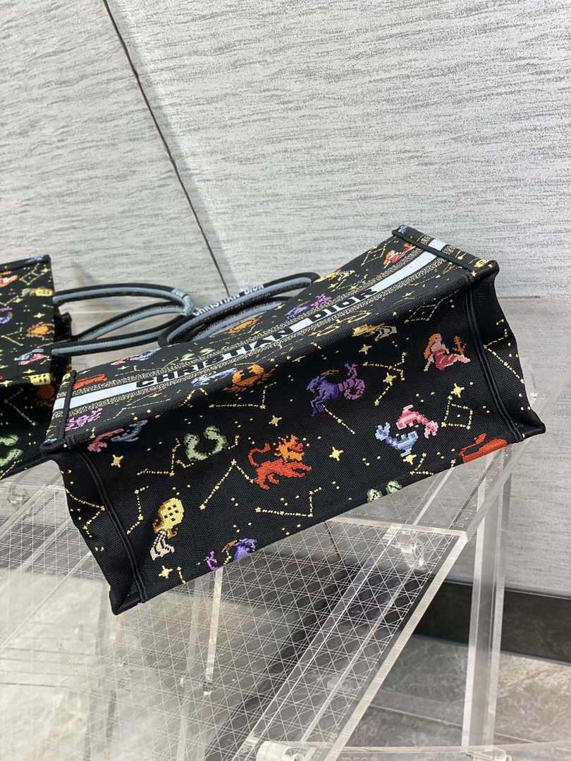 Dior Medium Book Tote M1296 Embroidery M20G0