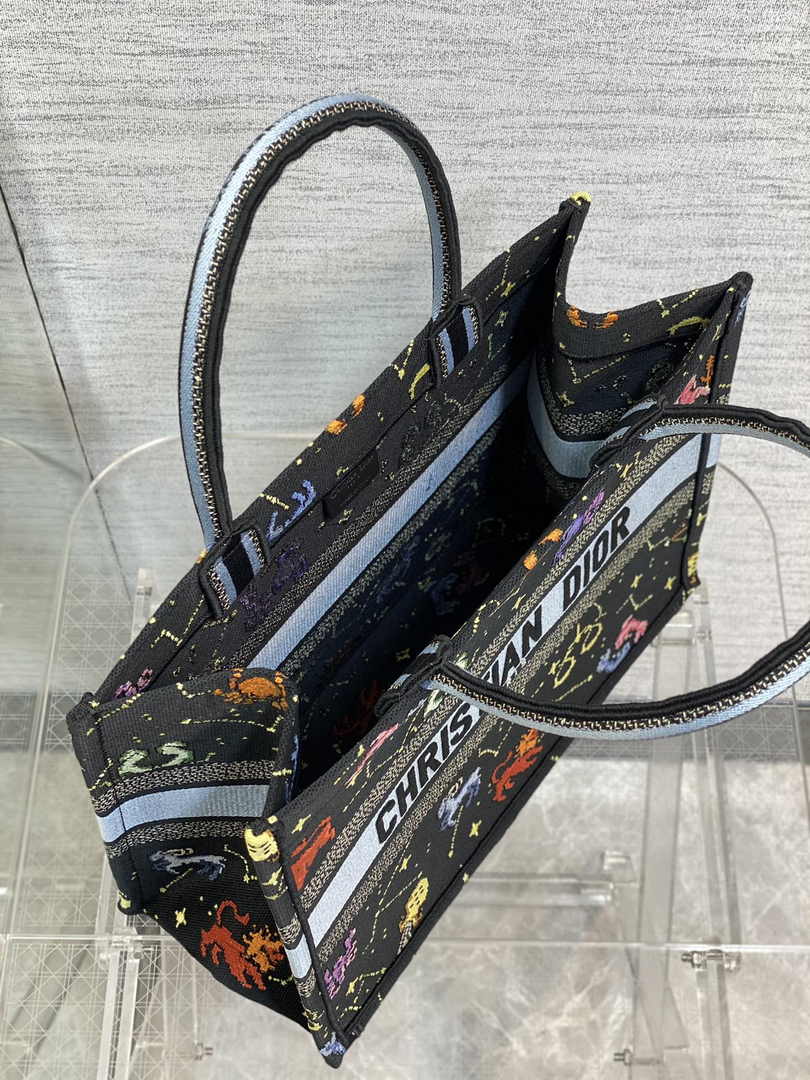 Dior Medium Book Tote M1296 Embroidery M20G0