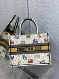 Dior Medium Book Tote M1296 Embroidery M20G1