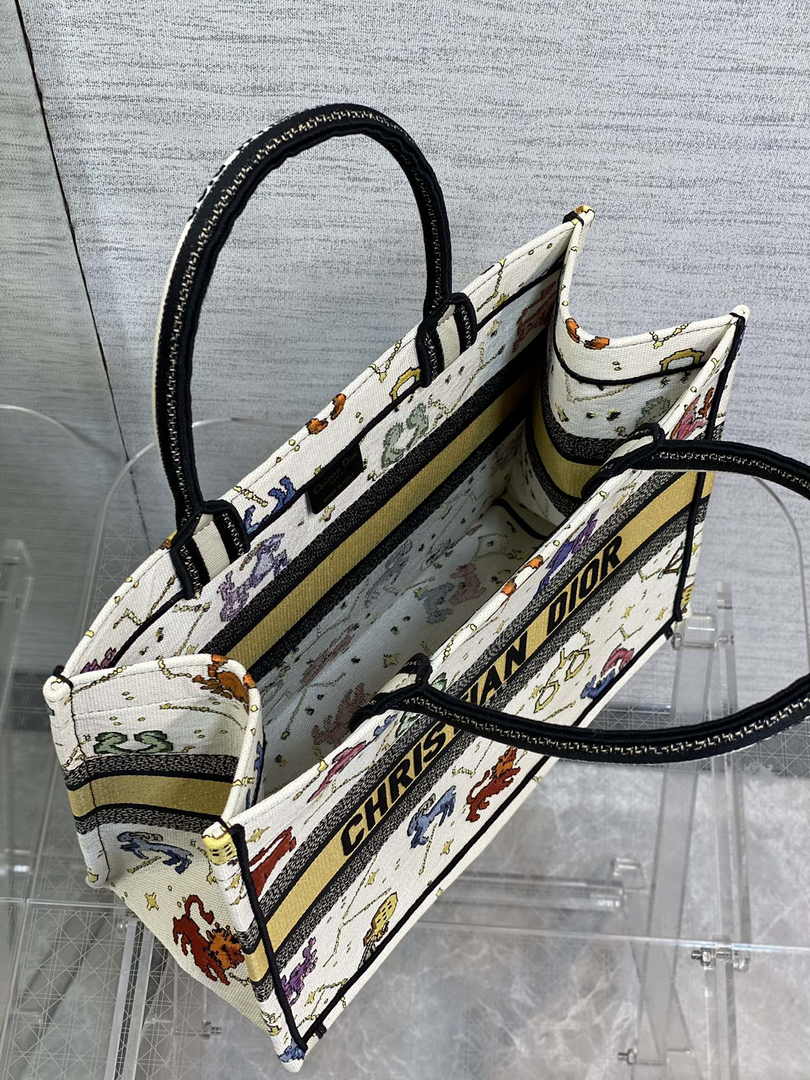 Dior Medium Book Tote M1296 Embroidery M20G1