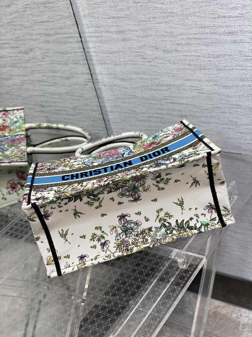 Dior Medium Book Tote M1296 Embroidery M20G2