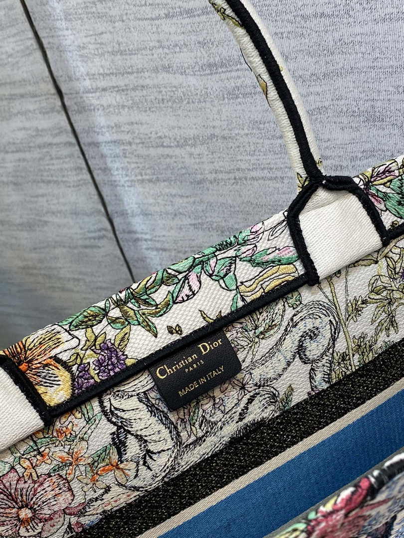 Dior Medium Book Tote M1296 Embroidery M20G2
