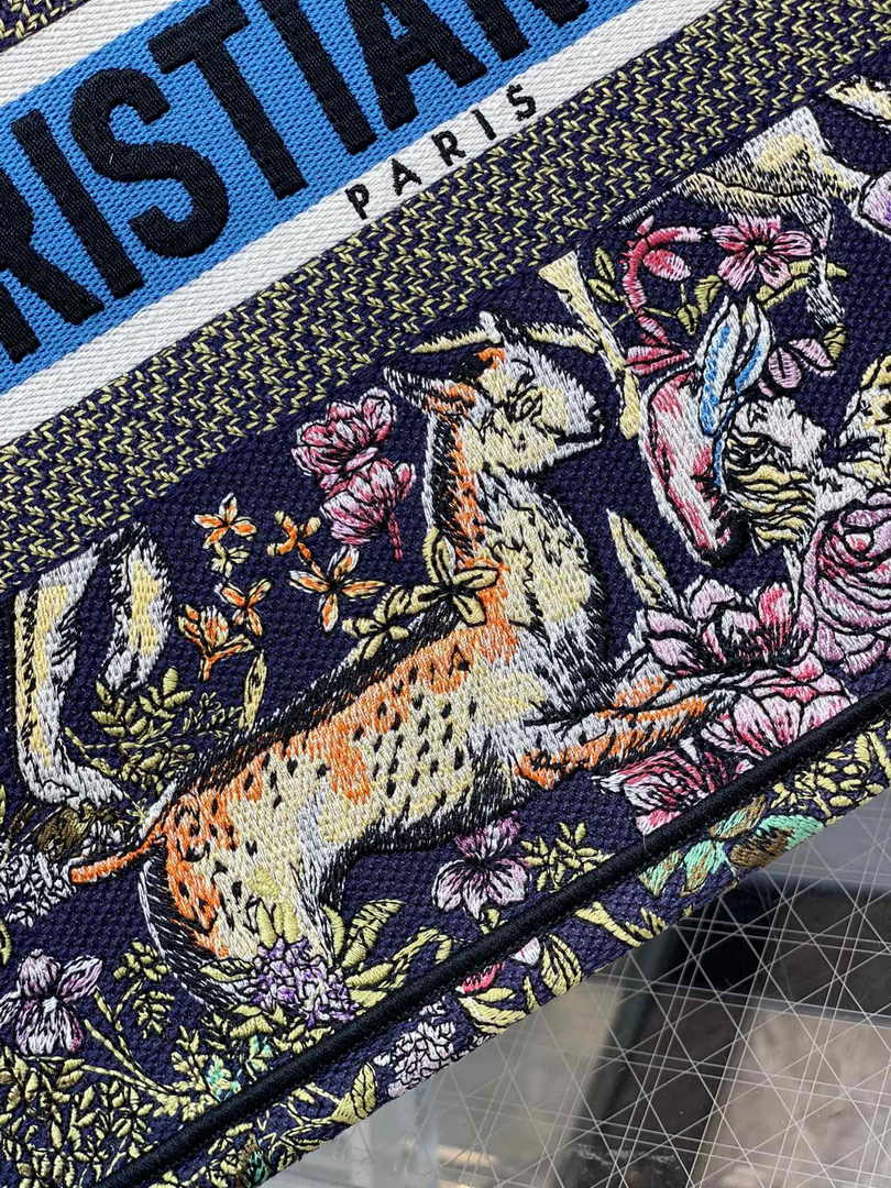 Dior Medium Book Tote M1296 Embroidery M20G3
