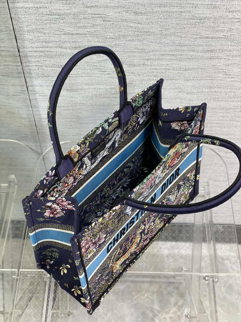 Dior Medium Book Tote M1296 Embroidery M20G3