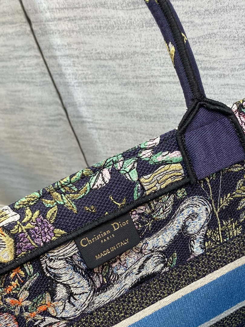 Dior Medium Book Tote M1296 Embroidery M20G3