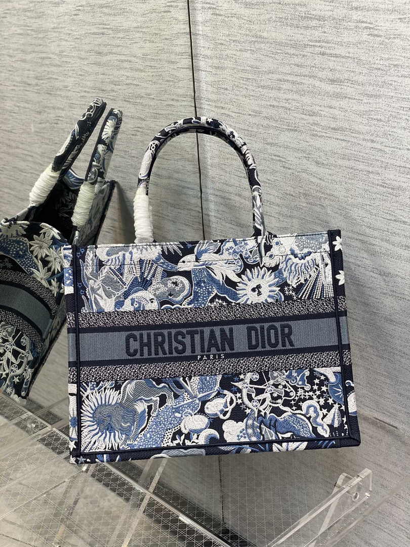 Dior Medium Book Tote M1296 Embroidery M20G5