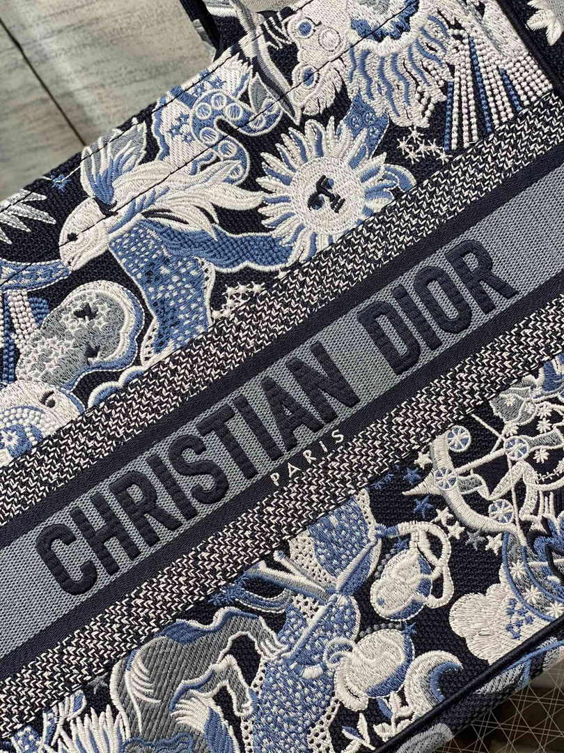 Dior Medium Book Tote M1296 Embroidery M20G5