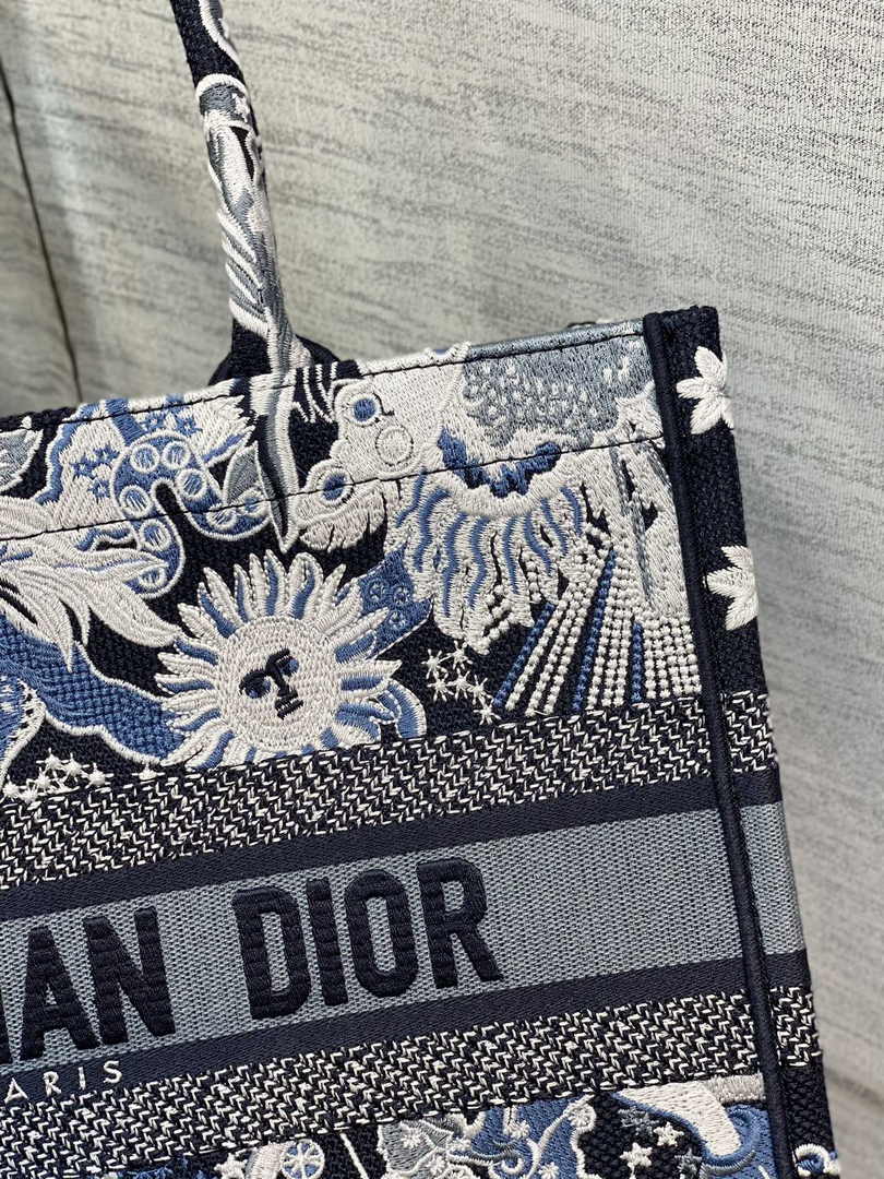 Dior Medium Book Tote M1296 Embroidery M20G5