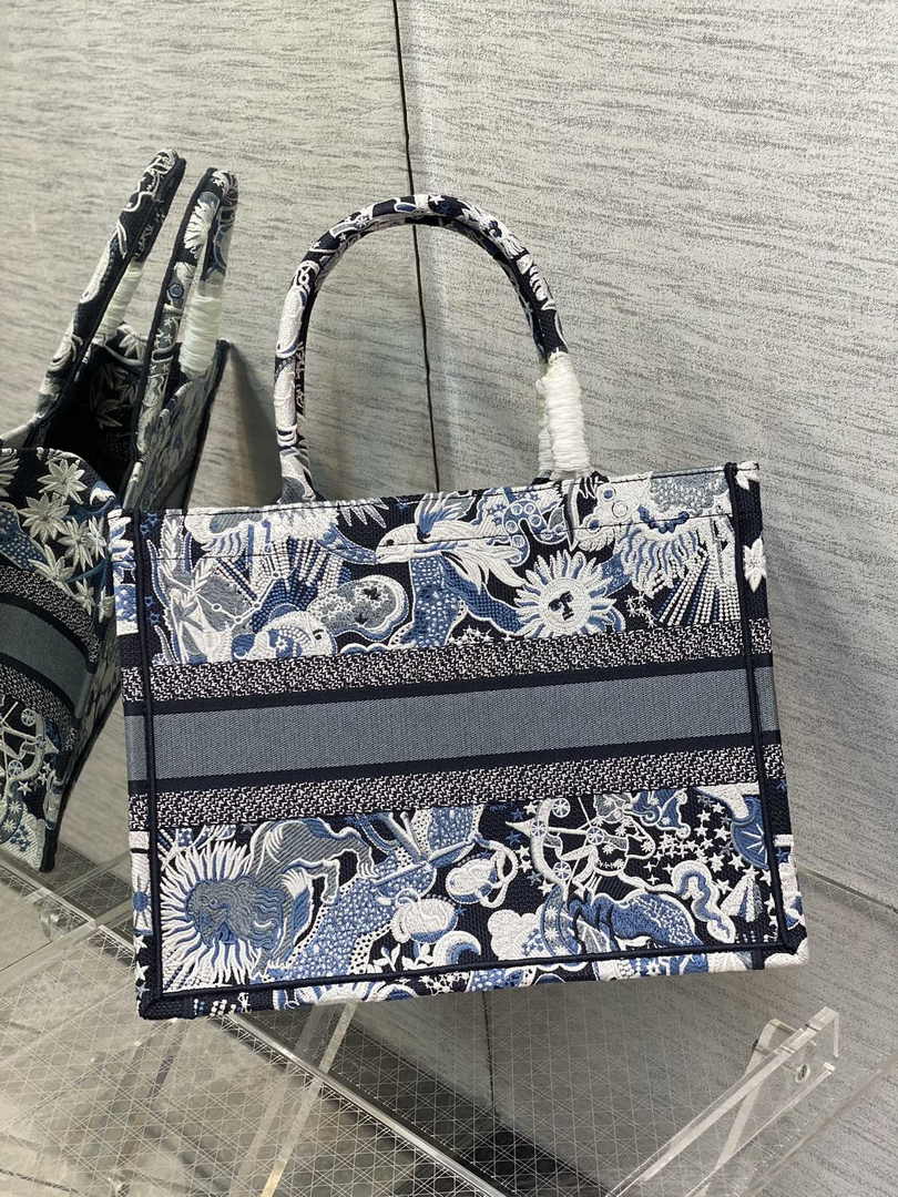 Dior Medium Book Tote M1296 Embroidery M20G5