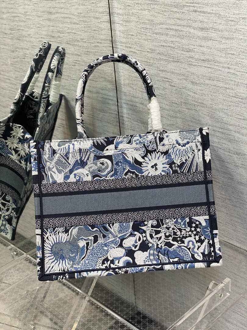 Dior Medium Book Tote M1296 Embroidery M20G5