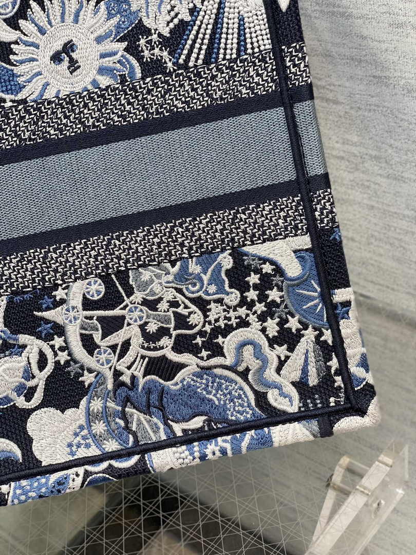 Dior Medium Book Tote M1296 Embroidery M20G5