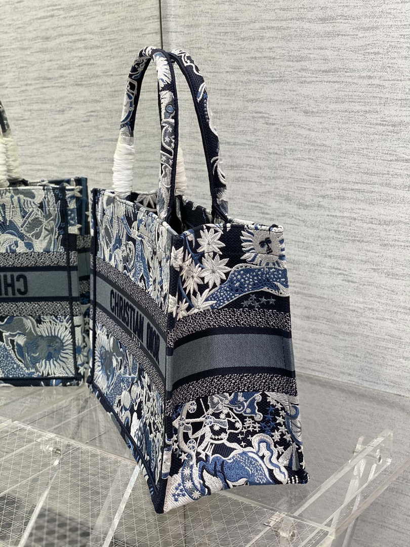 Dior Medium Book Tote M1296 Embroidery M20G5