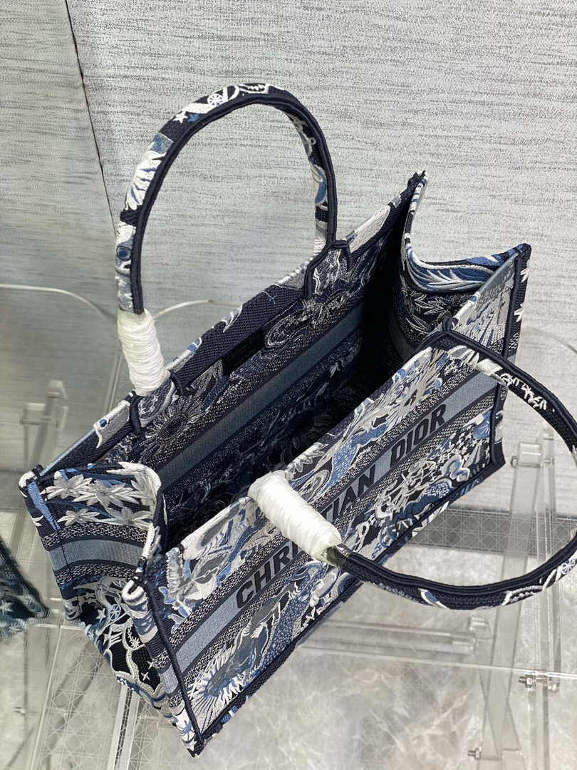 Dior Medium Book Tote M1296 Embroidery M20G5