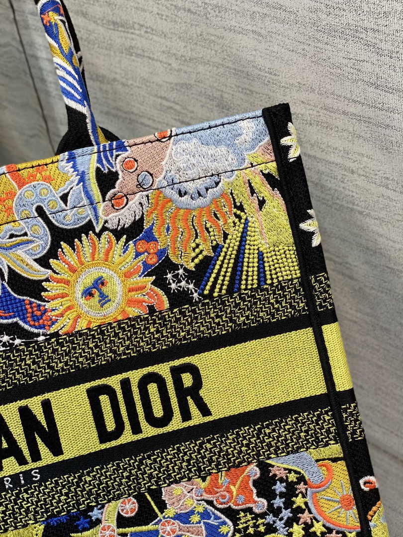 Dior Medium Book Tote M1296 Embroidery M20G6