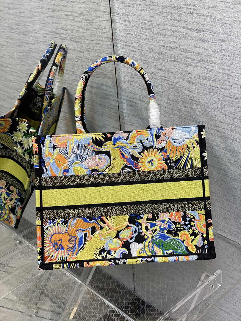 Dior Medium Book Tote M1296 Embroidery M20G6