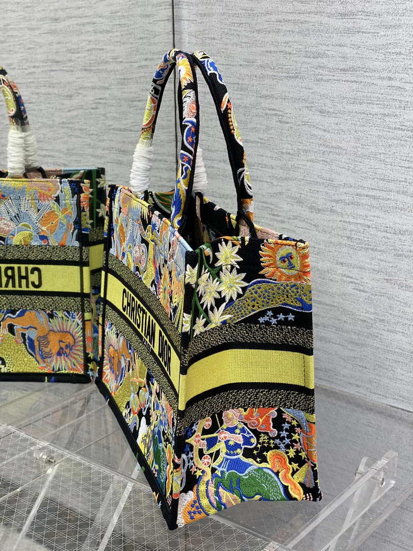 Dior Medium Book Tote M1296 Embroidery M20G6