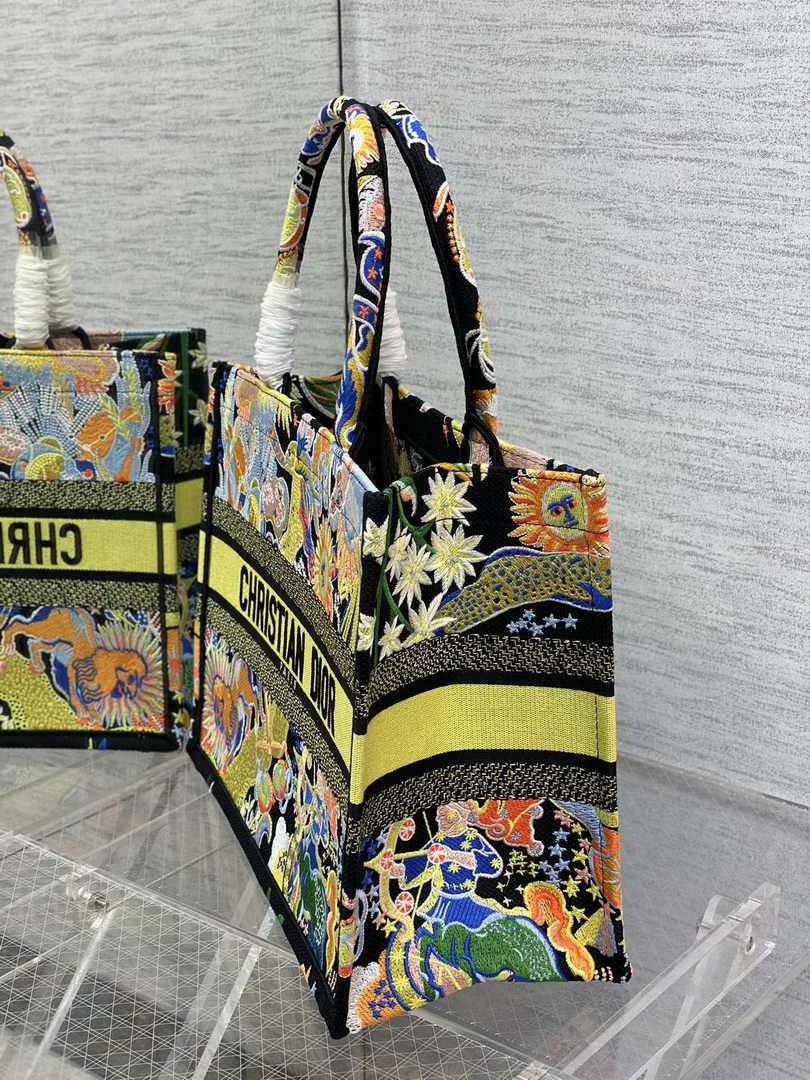 Dior Medium Book Tote M1296 Embroidery M20G6
