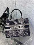 Dior Medium Book Tote M1296 Embroidery M20G7