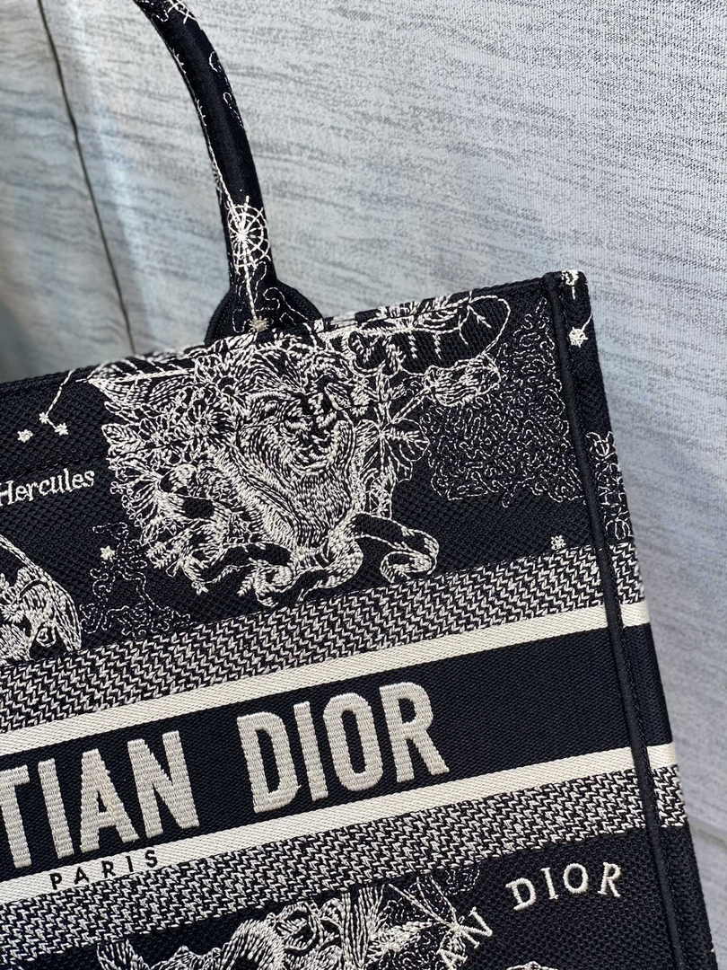 Dior Medium Book Tote M1296 Embroidery M20G7