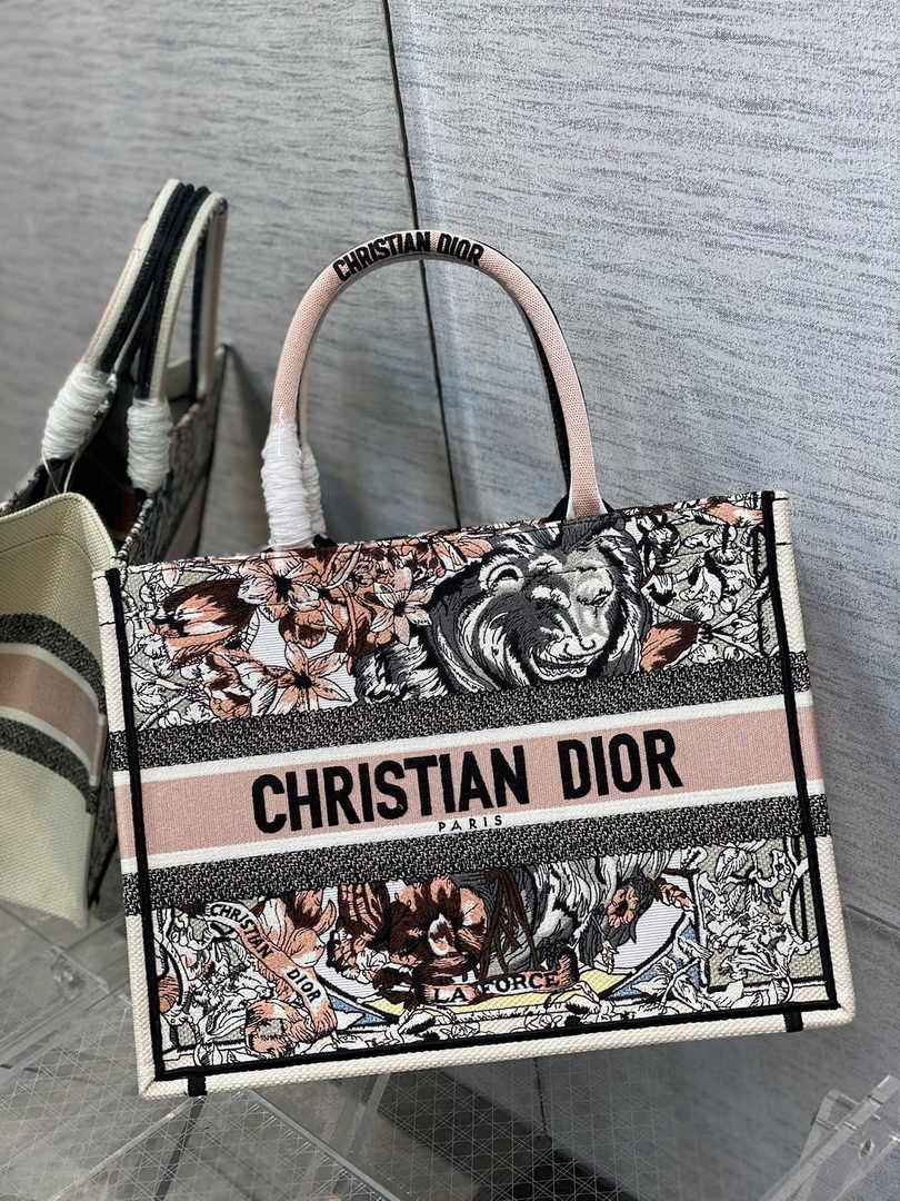 Dior Medium Book Tote M1296 Embroidery M20G9