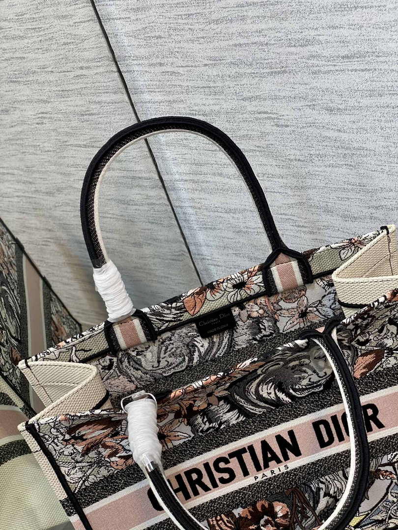 Dior Medium Book Tote M1296 Embroidery M20G9