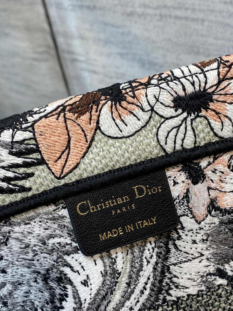 Dior Medium Book Tote M1296 Embroidery M20G9