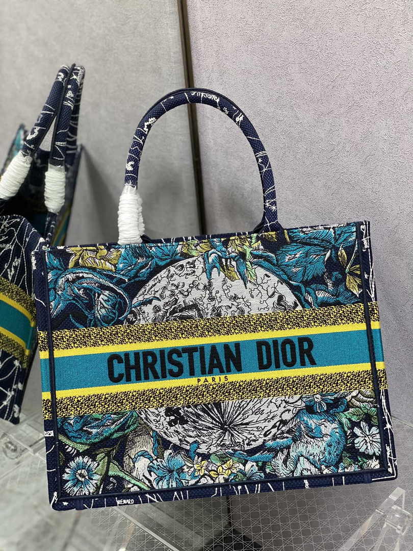 Dior Medium Book Tote M1296 Embroidery M20H1