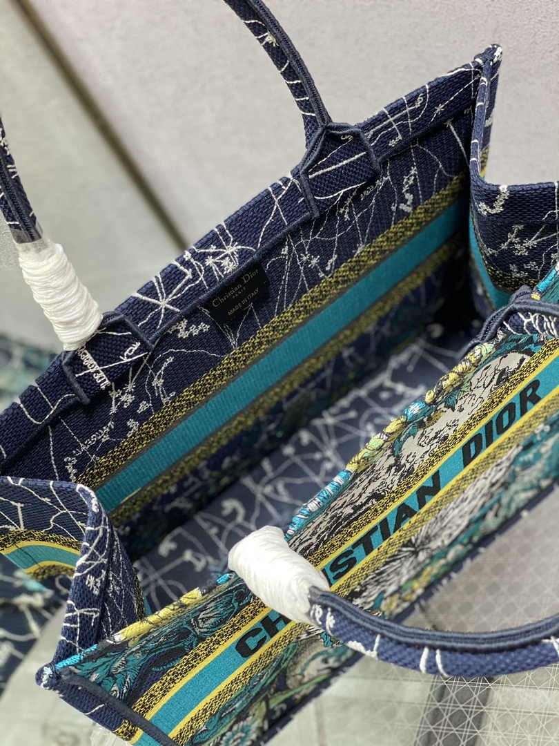 Dior Medium Book Tote M1296 Embroidery M20H1