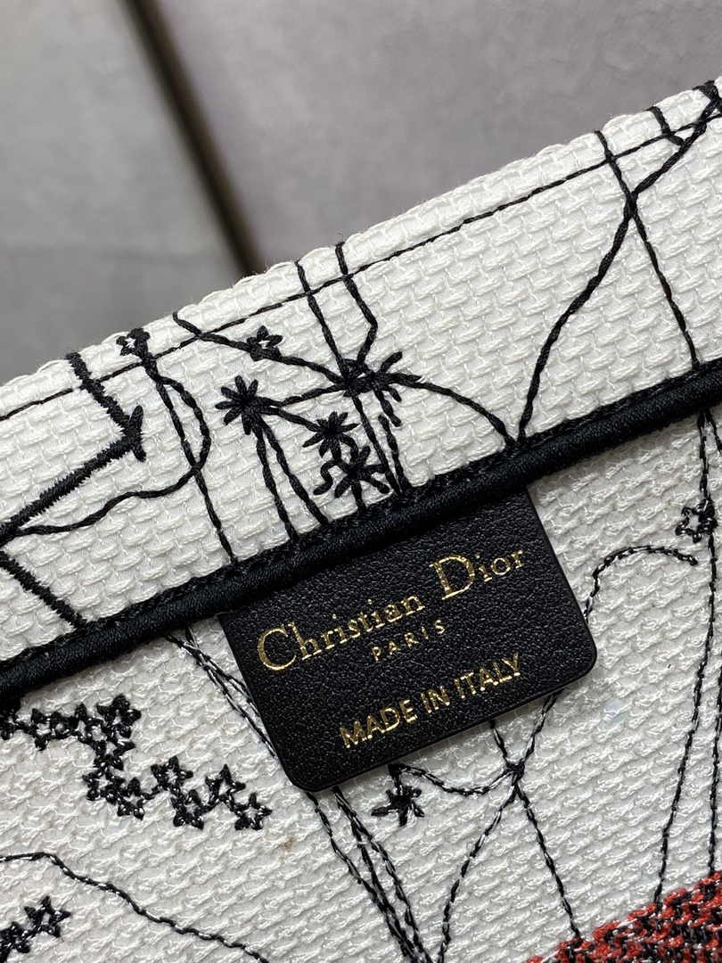 Dior Medium Book Tote M1296 Embroidery M20H2