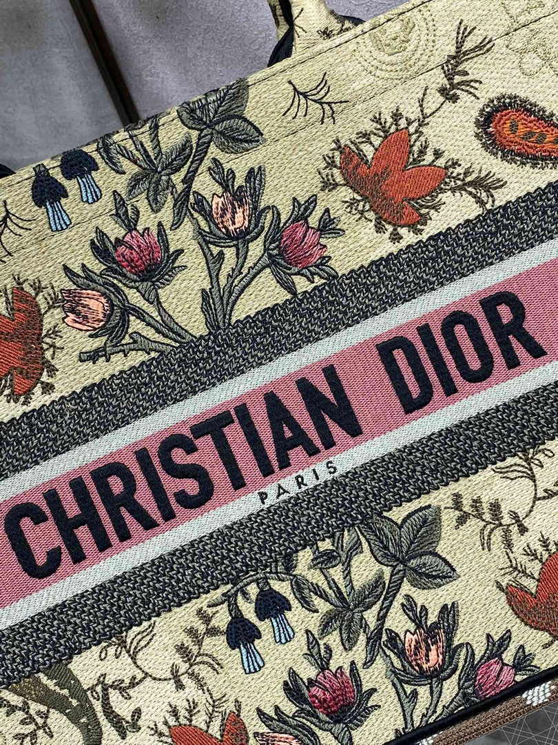 Dior Medium Book Tote M1296 Embroidery M20H4