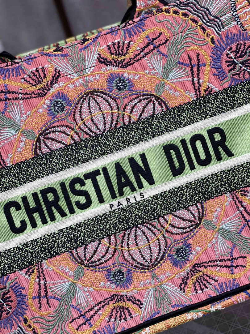 Dior Medium Book Tote M1296 Embroidery M20H5