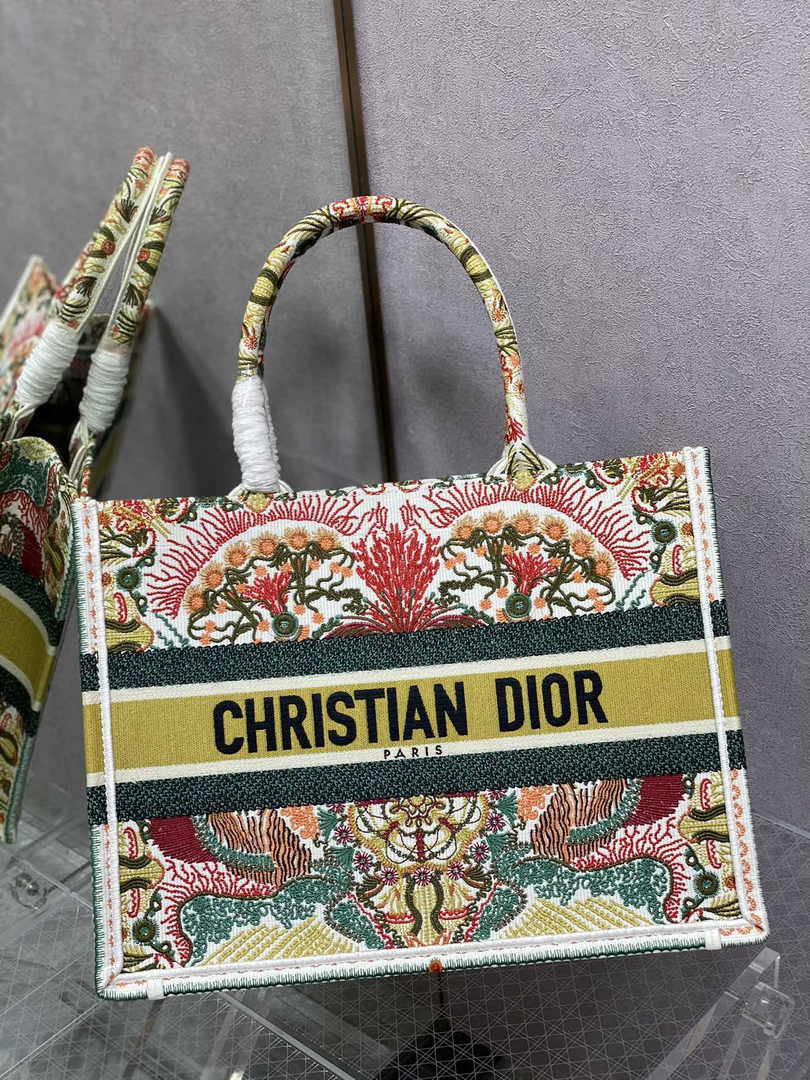 Dior Medium Book Tote M1296 Embroidery M20H6