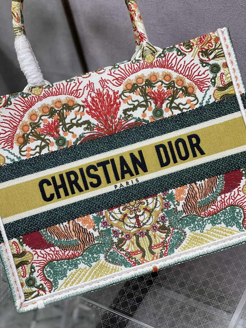 Dior Medium Book Tote M1296 Embroidery M20H6