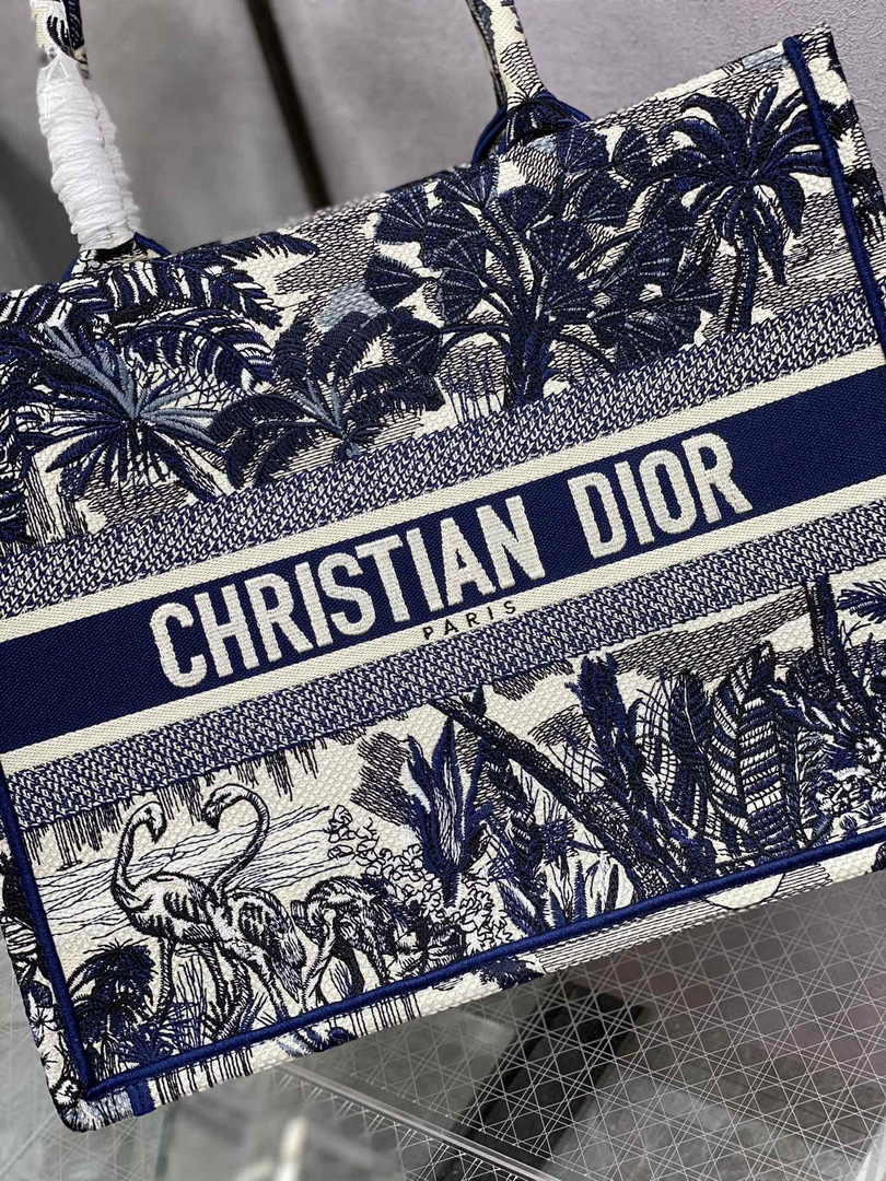 Dior Medium Book Tote M1296 Embroidery M20M2