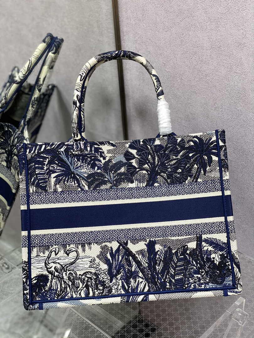 Dior Medium Book Tote M1296 Embroidery M20M2