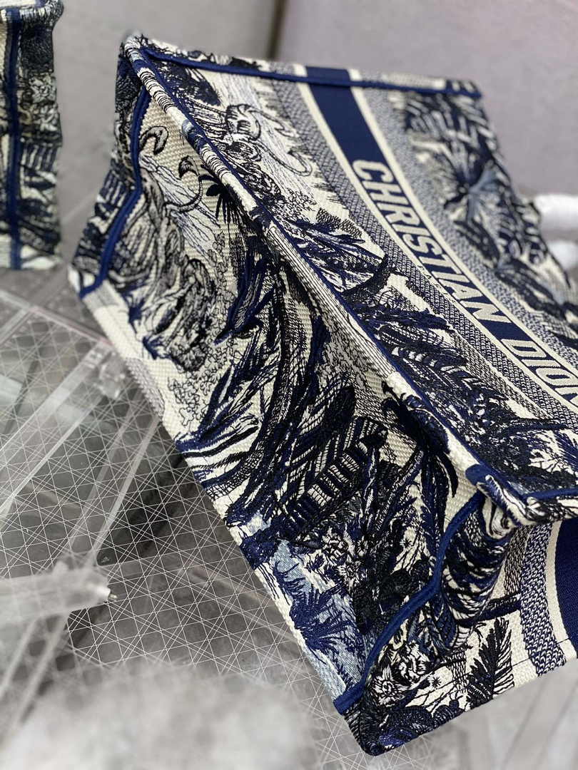 Dior Medium Book Tote M1296 Embroidery M20M2