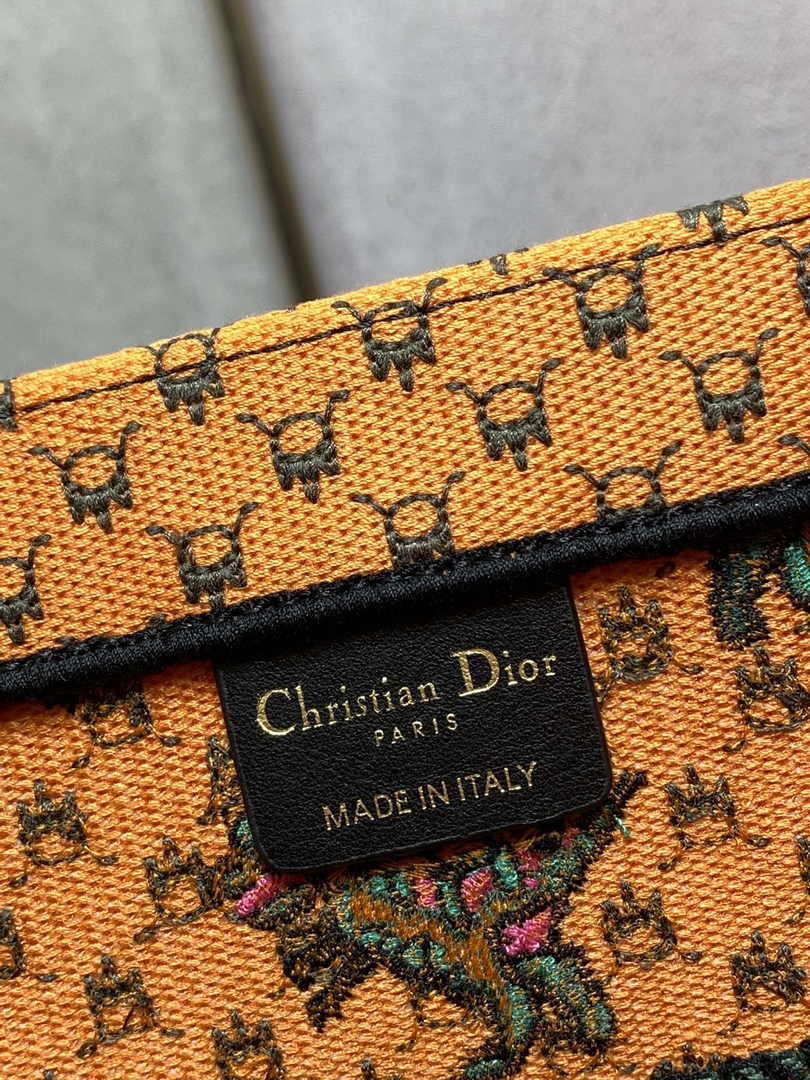 Dior Medium Book Tote M1296 Embroidery M20M7